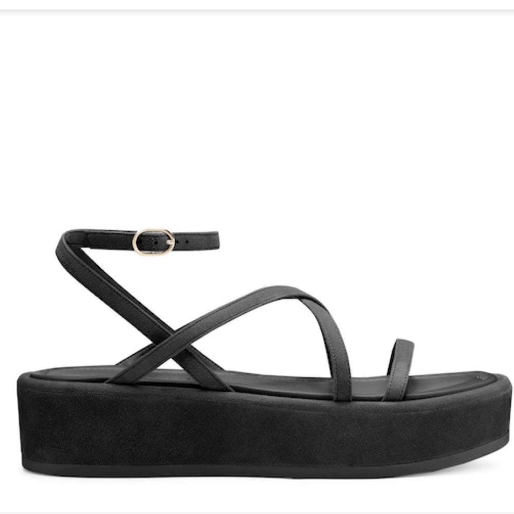 Stuart Weitzman Black Strappy Sandals - Picture 3 of 9